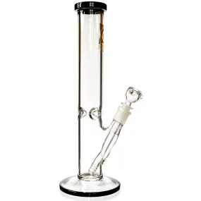 14 Straight Tube Bong w/ Ice Pinch, by Diamond Glass