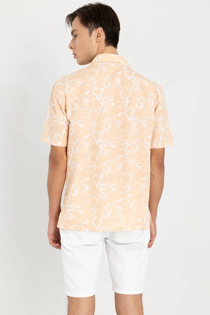 Abstract Triangle Orange Shirt