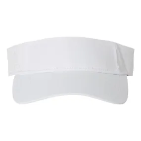 adidas White Poly Textured Visor