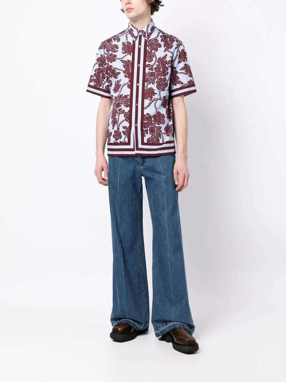 CLASEN FLORAL PRINT SHORT SLEEVE SHIRT