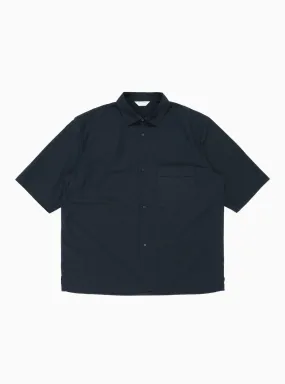 Cotton & Linen Half Sleeve Shirt Navy