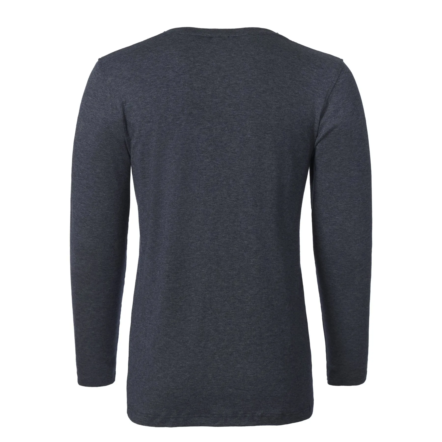 Cotton and Cashmere-Blend Long Sleeve T-Shirt in Blue