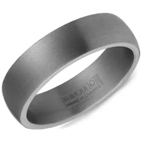 Crown Ring Torque Grey Tantalum 6mm Wedding Band