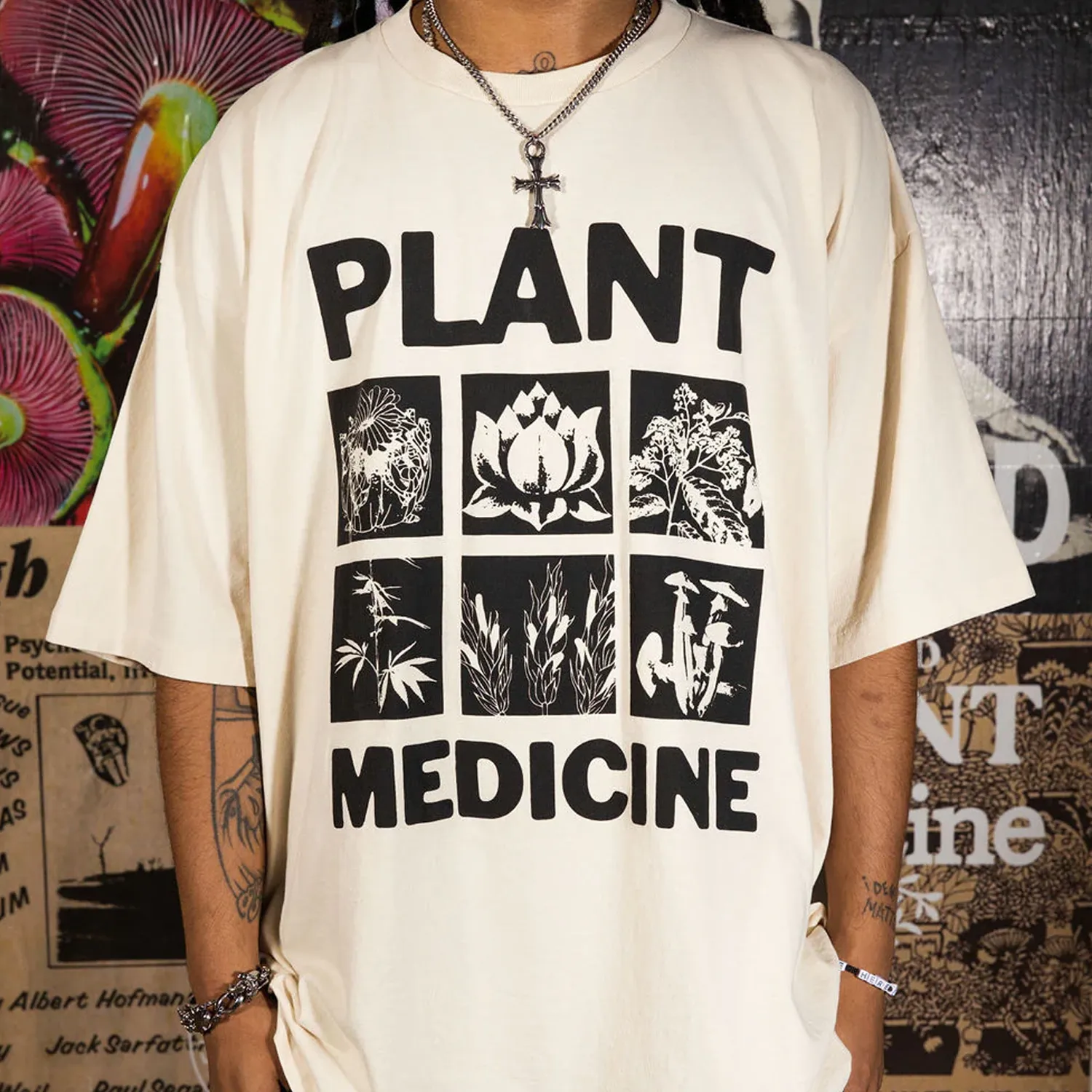 CRTFD Plant Medicine Tee Natural