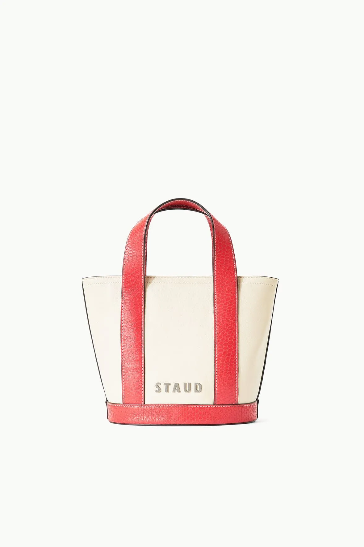 CUSTOM ALLORA MINI TOTE | CREAM RED ROSE