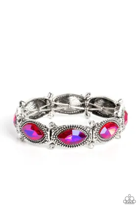 Dancing Diva Pink Rhinestone Bracelet - Paparazzi Accessories