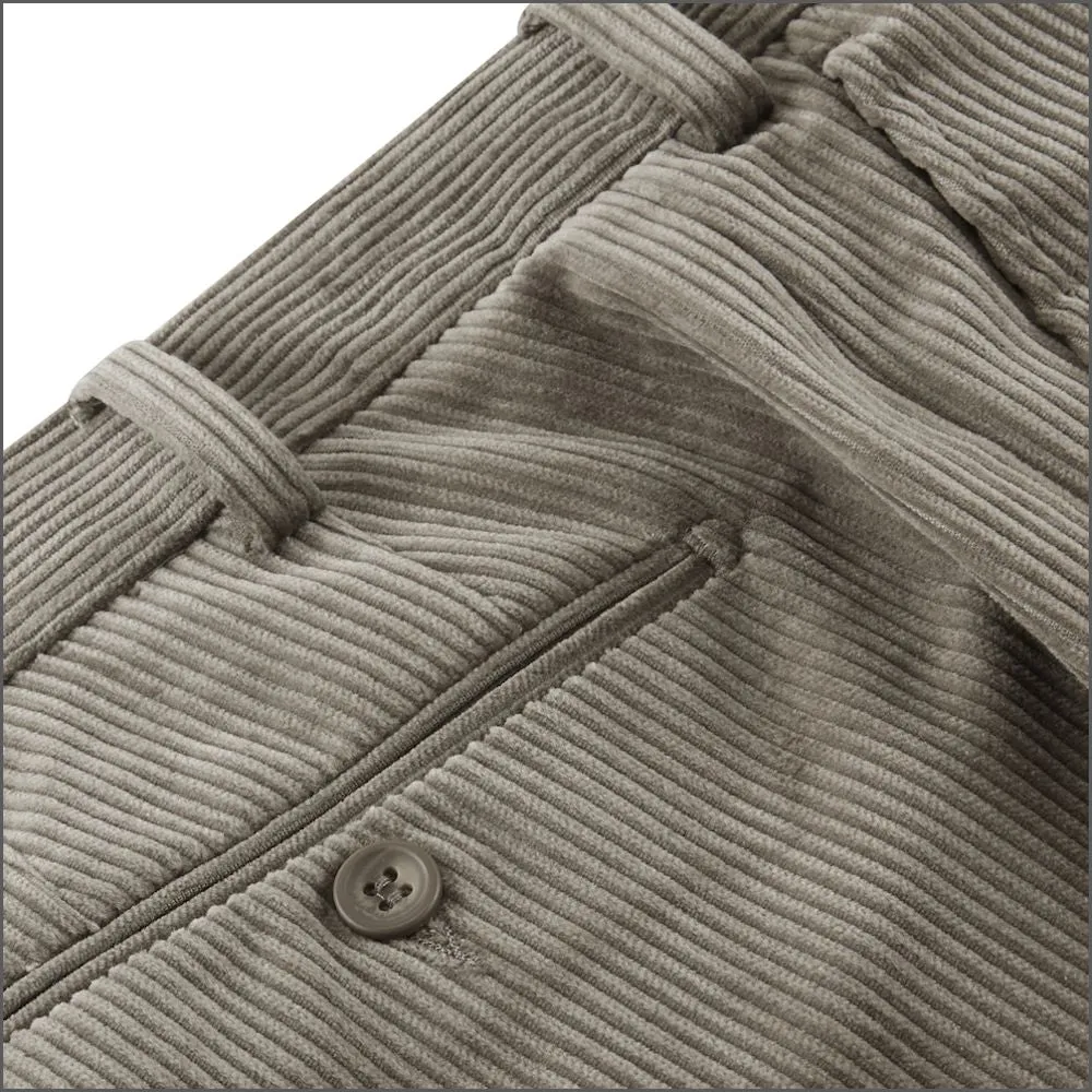 Dg's Merit Cotton Taupe Corduroy Trousers>>