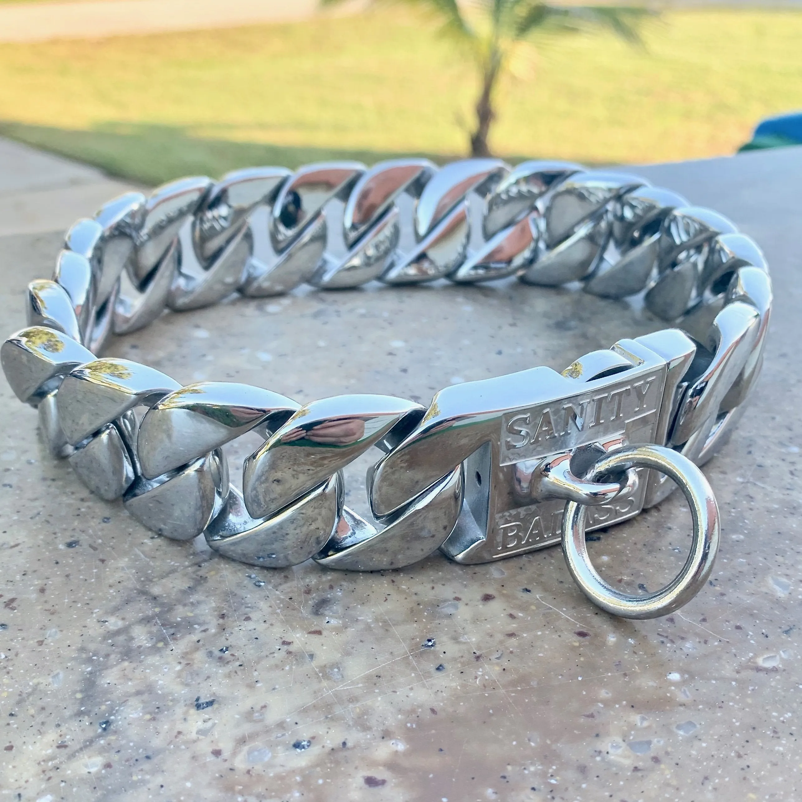 “Dog Collar” - Galvanized - Sanity's Bad Ass Custom - 1 wide - D84