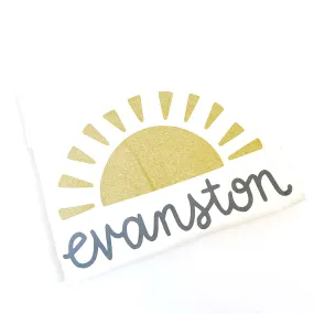 Evanston Sunrise Tea Towel