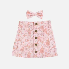 Floral Cord Skirt - Emmie