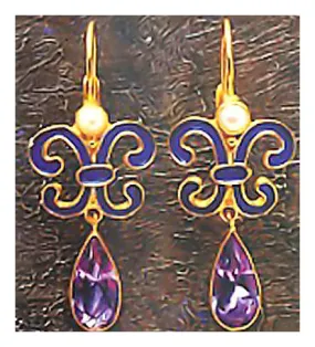 Florentine Amethyst Earrings