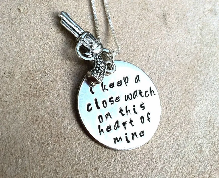 Johnny Cash Necklace, I Keep A Close Watch, Natashaaloha