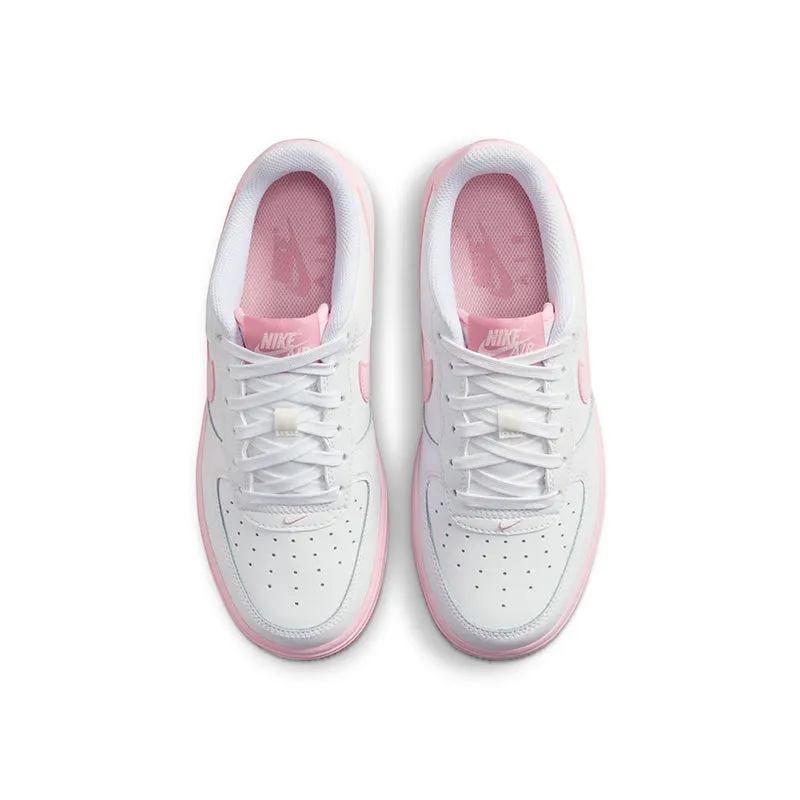 Kid's Grade School Air Force 1 White/Pink Foam/Pink