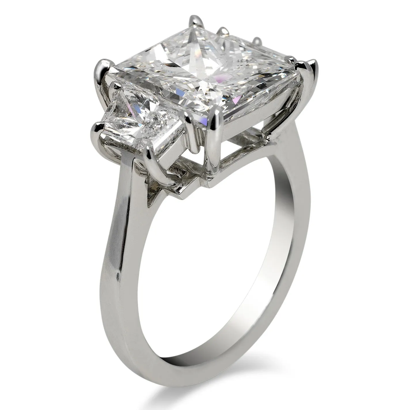 LEXI 6 Carat Princess Cut G Color SI2 Clarity Diamond Engagement Ring in Platinum GIA CERTIFIED 5 ct G SI2 BY MIKE NEKTA