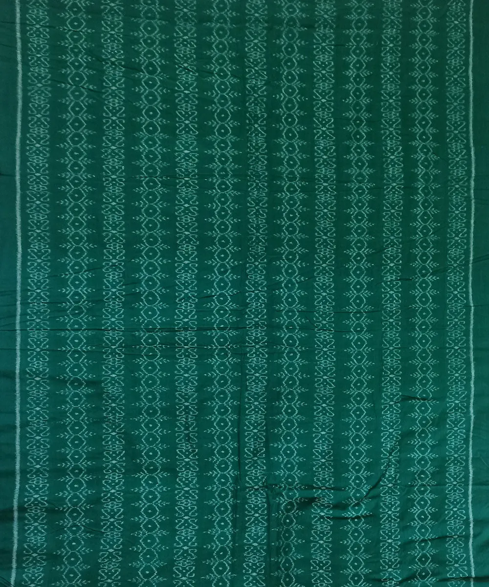 Light green handwoven cotton nuapatna fabric