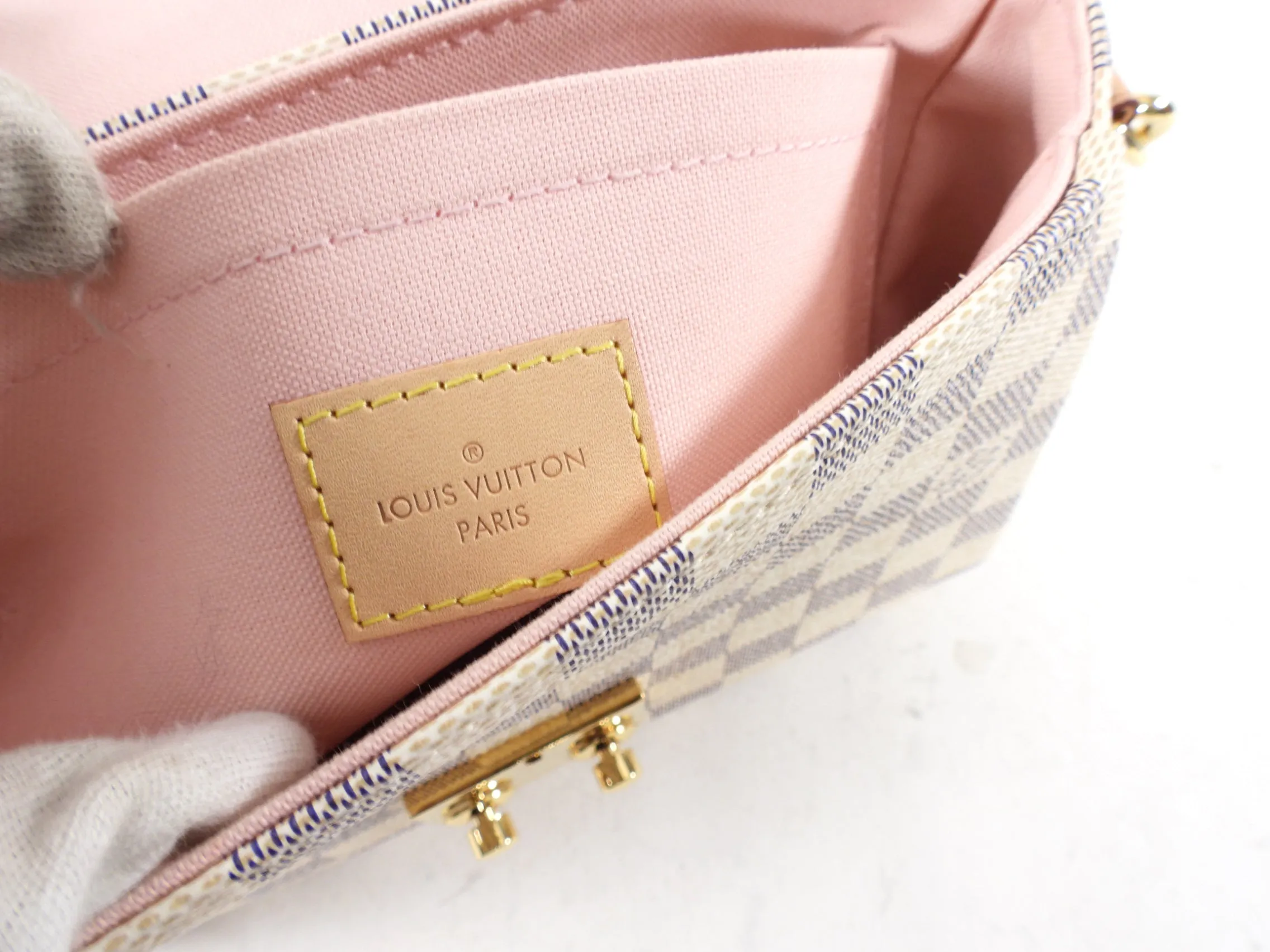 Louis Vuitton Damier Azur Croisette Crossbody Bag