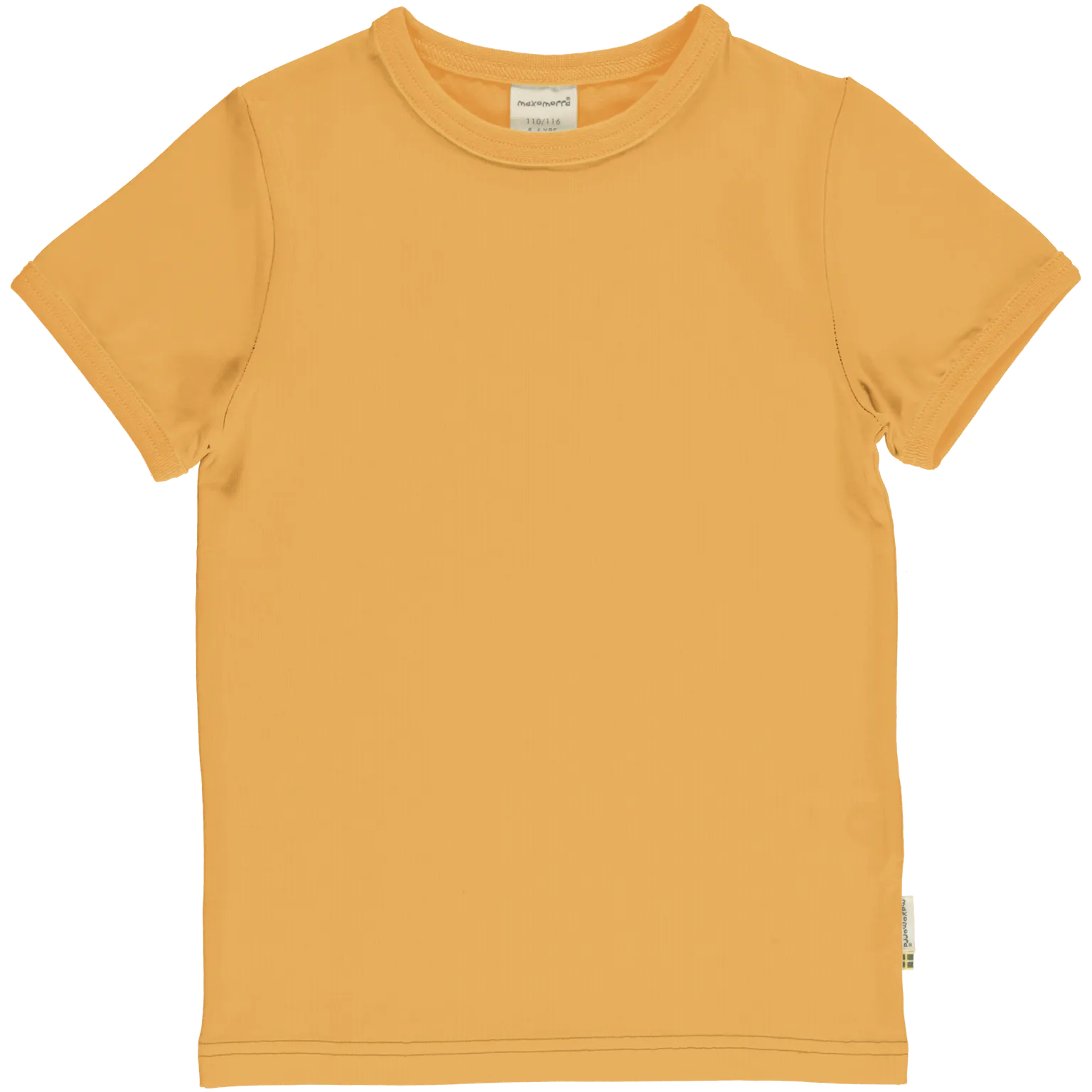 Maxomorra Yellow Organic Cotton Short Sleeved Top