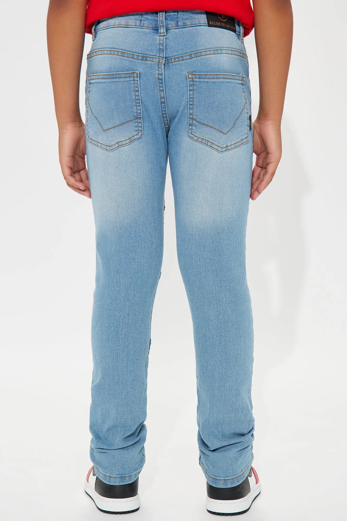 Mini Never Giving Up Moto Jeans - Ice Blue