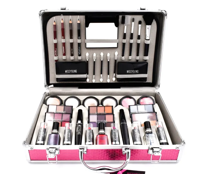 Miss Young MC-1156 Professional Cosmetics Makeup Kit with Suitcase