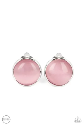 Paparazzi Cool Pools - Pink Clip On Earrings