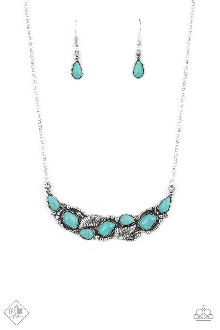 Paparazzi Cottage Garden - Blue Necklace - Fashion Fix July 2021