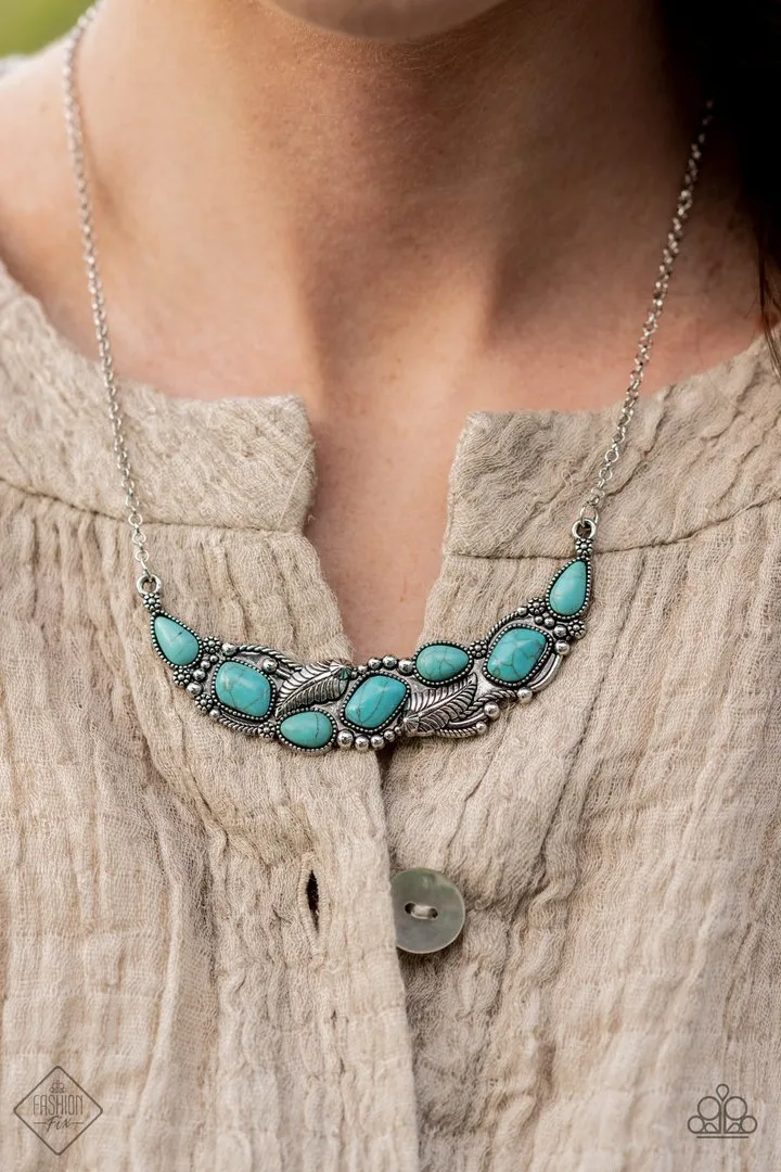 Paparazzi Cottage Garden - Blue Necklace - Fashion Fix July 2021