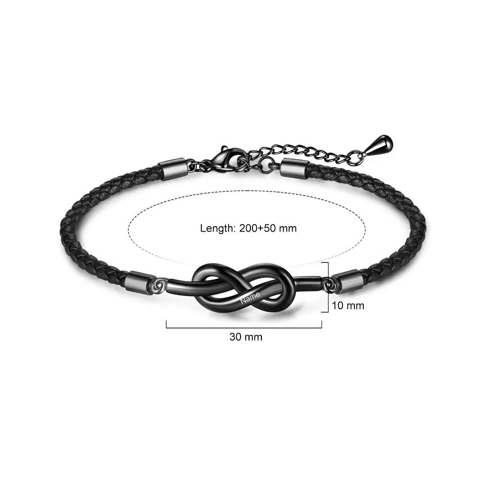 Personalized Infinity Couple Bracelets For Women & Men