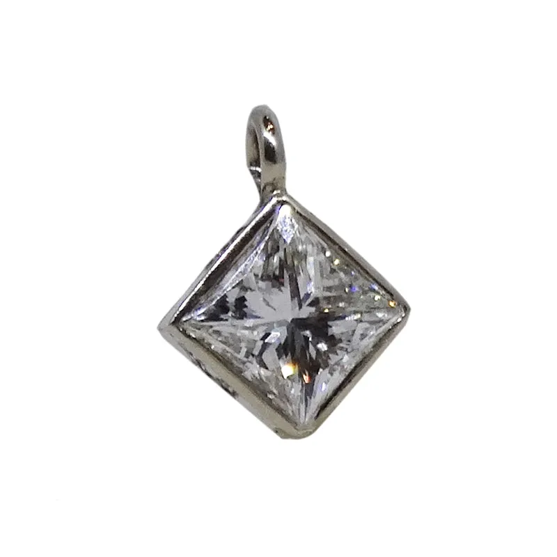 Princess Cut Diamond Pendant