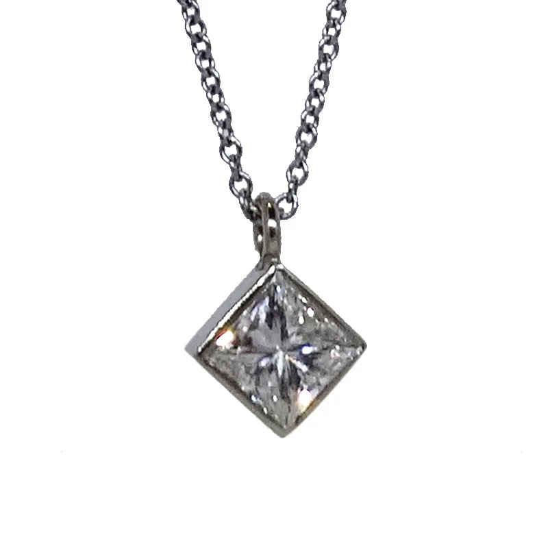 Princess Cut Diamond Pendant