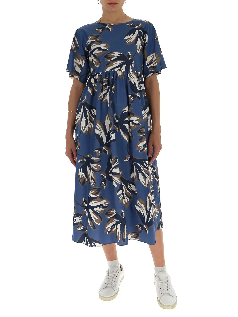 'S Max Mara Floral Midi Dress