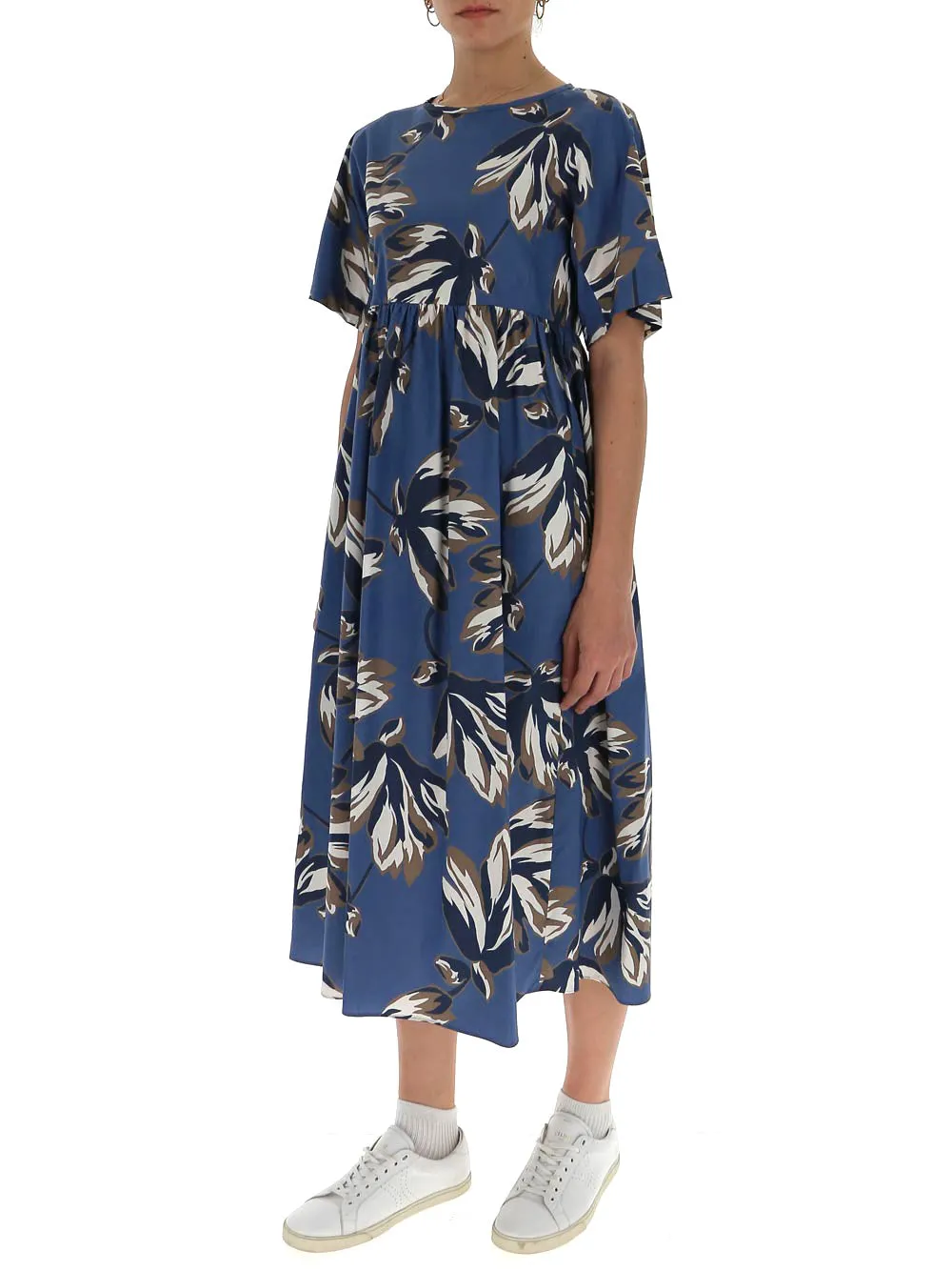 'S Max Mara Floral Midi Dress