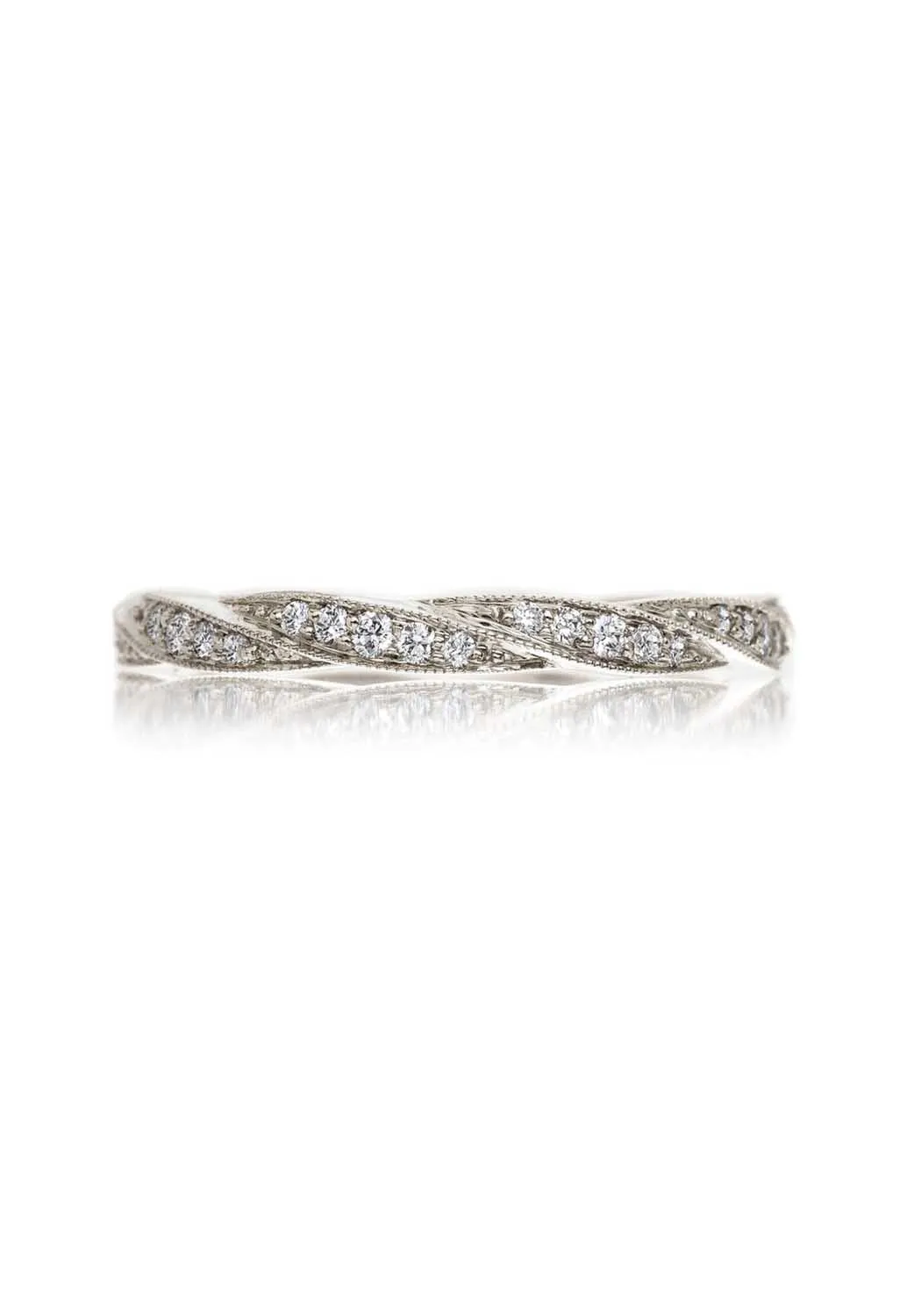 Sethi Couture Twine 18KWG Twisted White Diamond Eternity Band