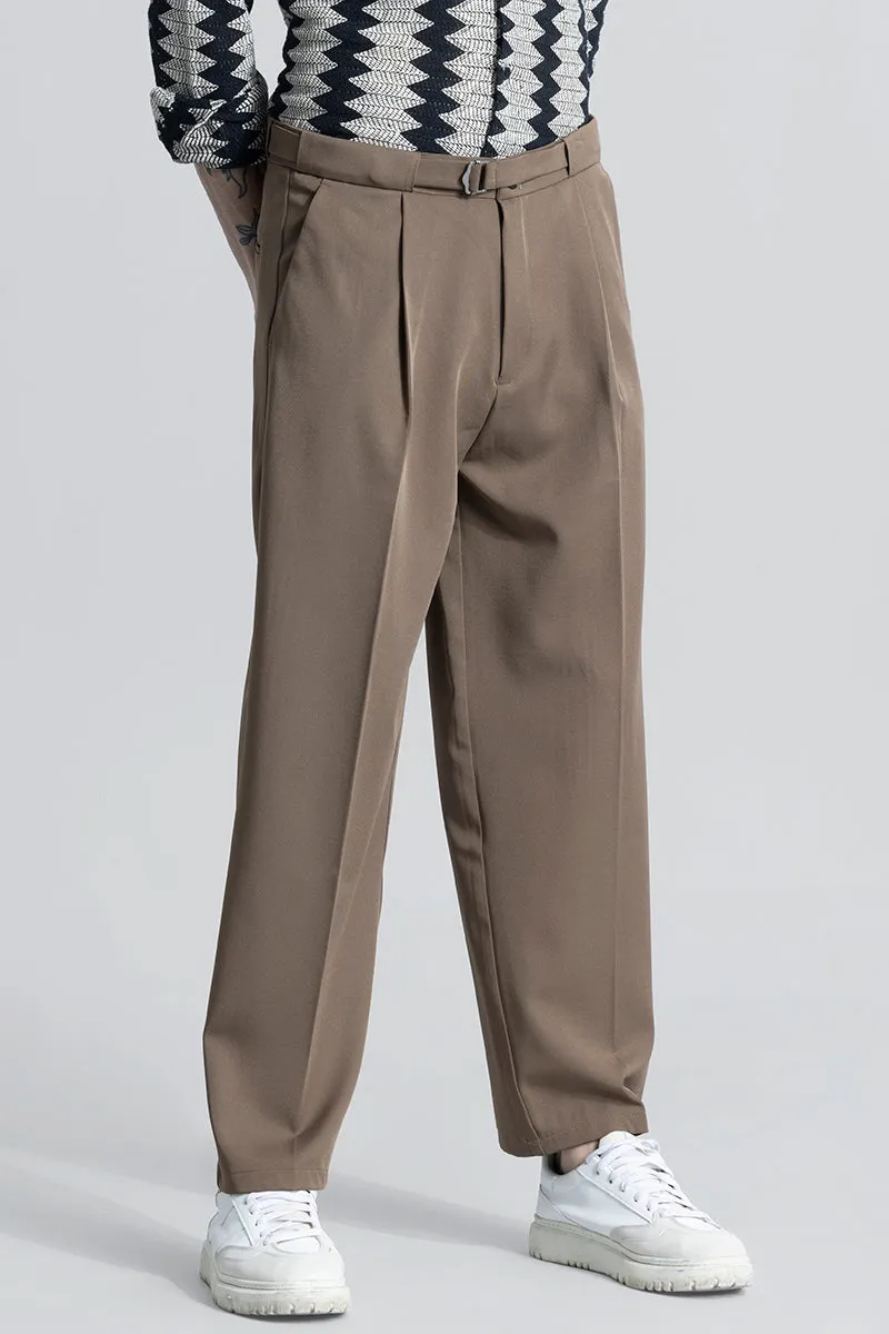 SleekStyle Brown Korean Pant