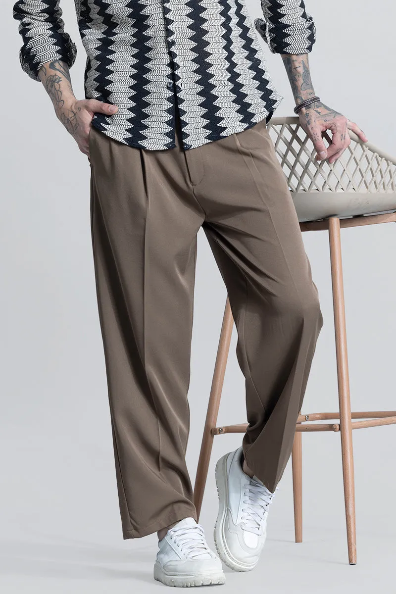 SleekStyle Brown Korean Pant