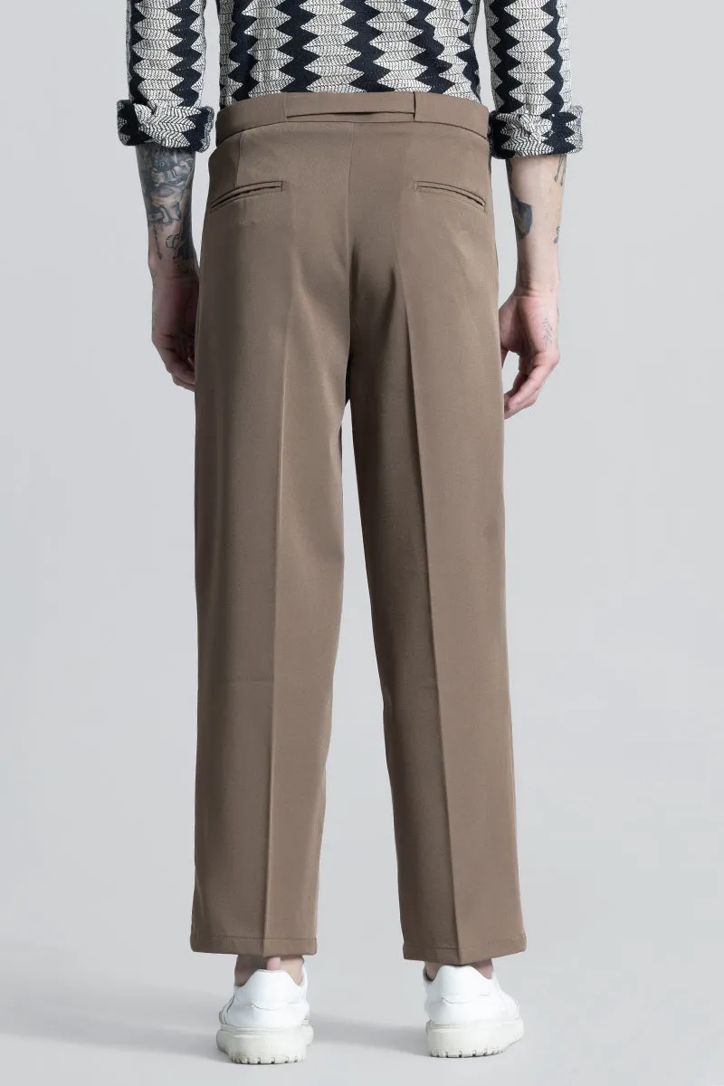 SleekStyle Brown Korean Pant