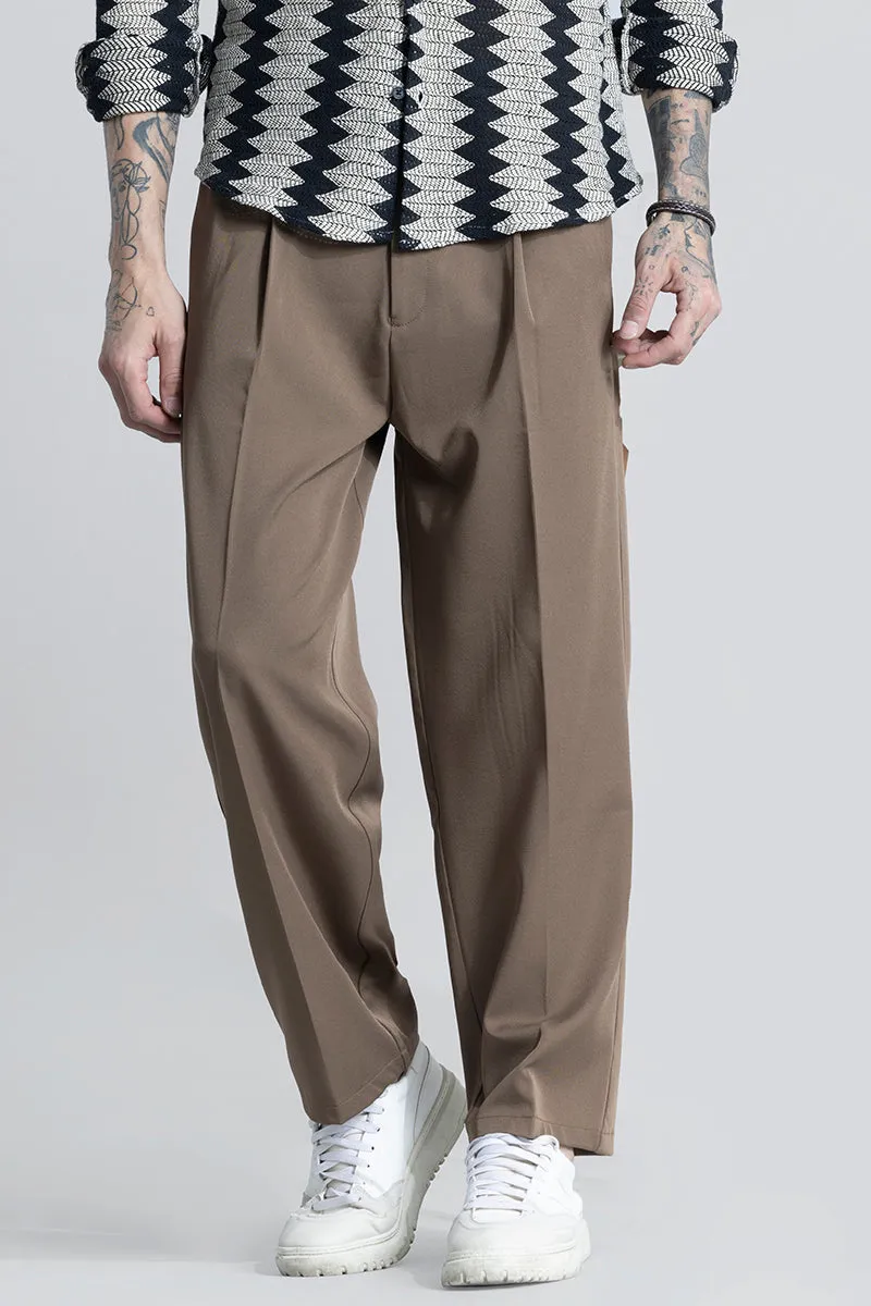 SleekStyle Brown Korean Pant