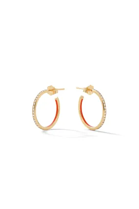 Small Linear Hoop Earrings