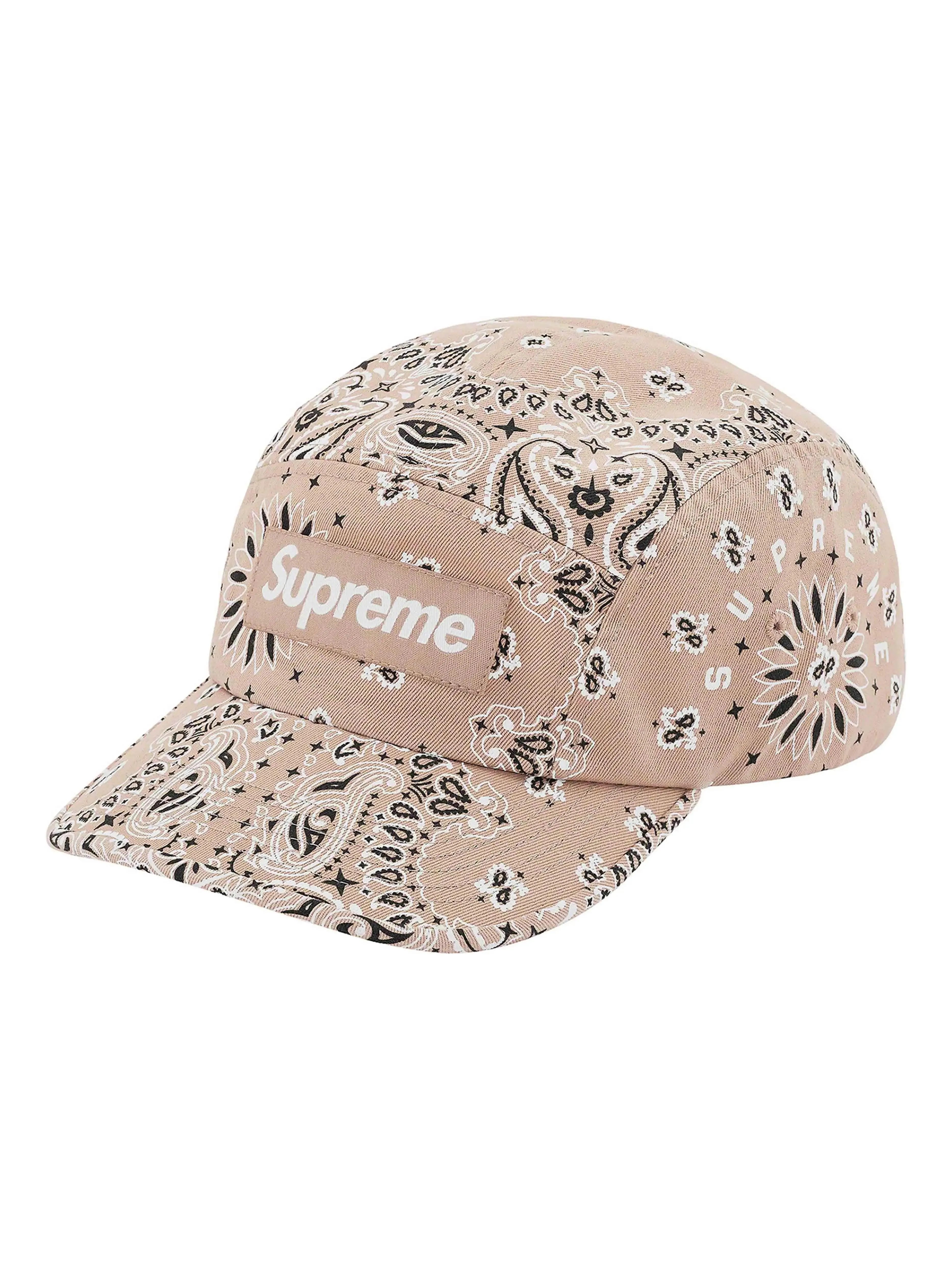 Supreme Bandana Camp Cap Tan [SS21]