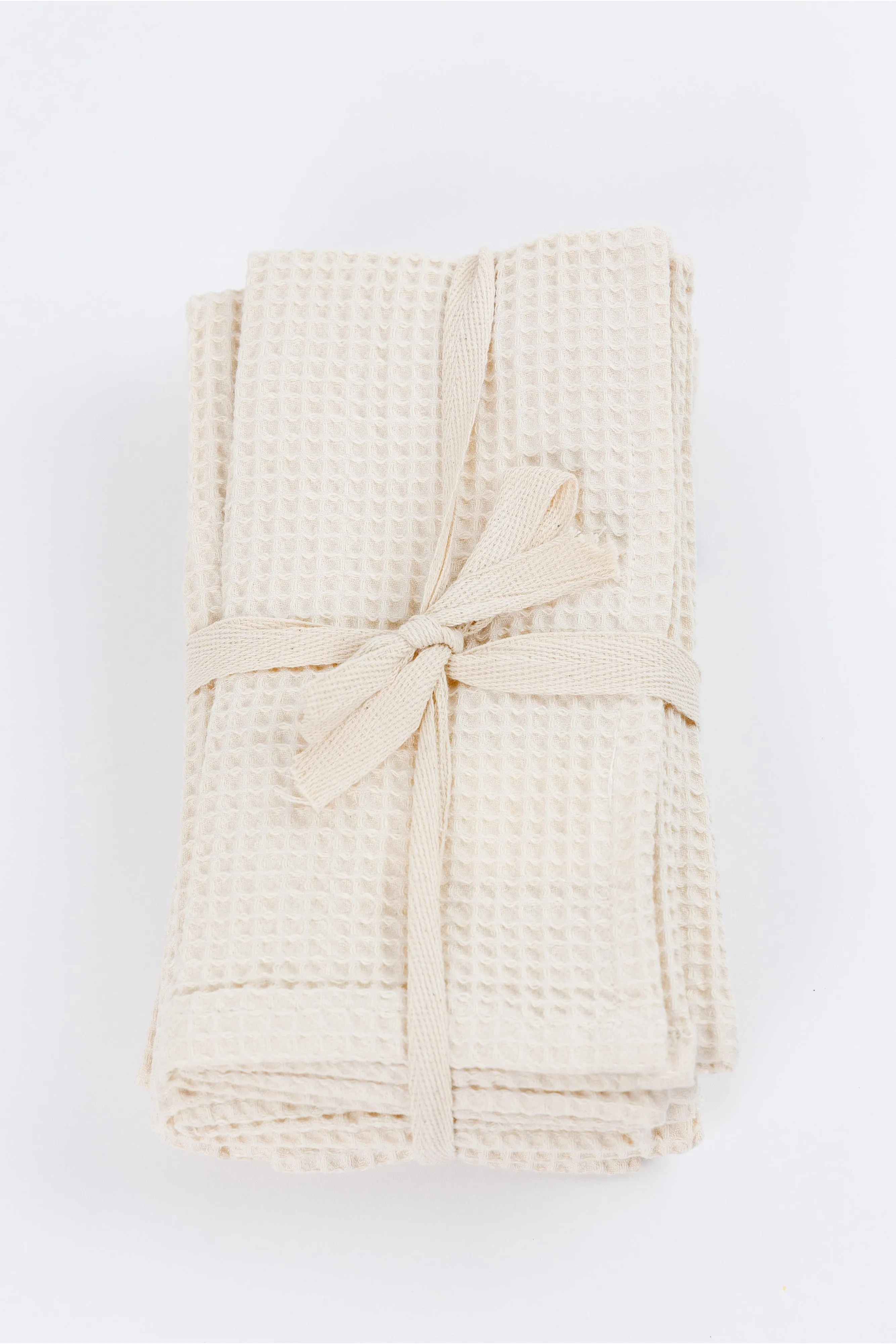 Waffle Linen Cotton Napkins - Set of 4